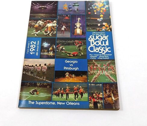 1982 Georgia v Pittsburgh Sugar Bowl Program Dan Marino Herschel Walker - برامج الكلية in Saudi Arabia