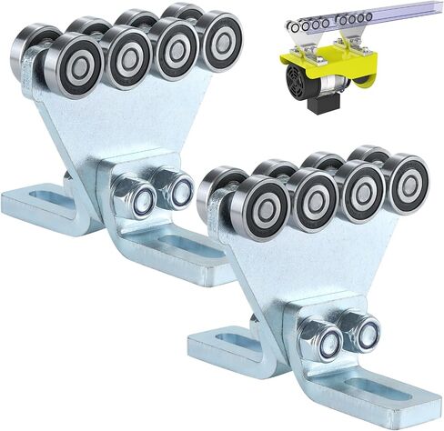 Electric Hoist 6 Wheel Trolley Assembly-Hoist Trolley Rollers.Ideal for Garage Hoist Systems.for use with 1-5/8" Wide and All 1-5/8" or Taller Strut Channel in Kuwait