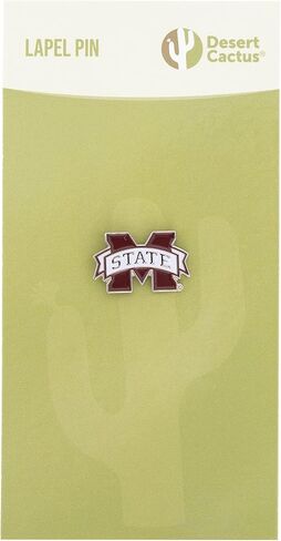 Desert Cactus Mississippi State University Lapel Pins Bulldogs MSU Logo Enamel Made of Metal (Pin B) in Saudi Arabia