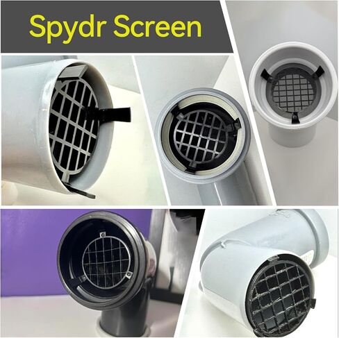 مجموعة شاشة Spydr من اثنين ، 3 "غطاء شبكة للأنابيب ، واقي الصرف ، ، تمنع السدادات والتحفيز على الحيوانات ، غطاء الشاشة شاشة شاشة شاشة كاب ب. in Kuwait