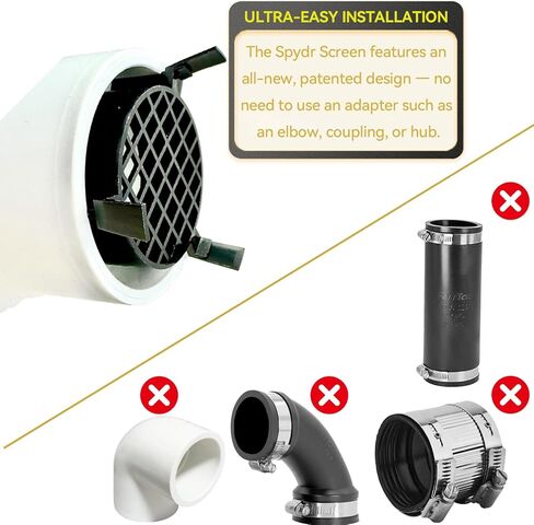 مجموعة شاشة Spydr من اثنين ، 3 "غطاء شبكة للأنابيب ، واقي الصرف ، ، تمنع السدادات والتحفيز على الحيوانات ، غطاء الشاشة شاشة شاشة شاشة كاب ب. in Kuwait