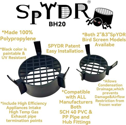 مجموعة شاشة Spydr من اثنين ، 3 "غطاء شبكة للأنابيب ، واقي الصرف ، ، تمنع السدادات والتحفيز على الحيوانات ، غطاء الشاشة شاشة شاشة شاشة كاب ب. in Kuwait