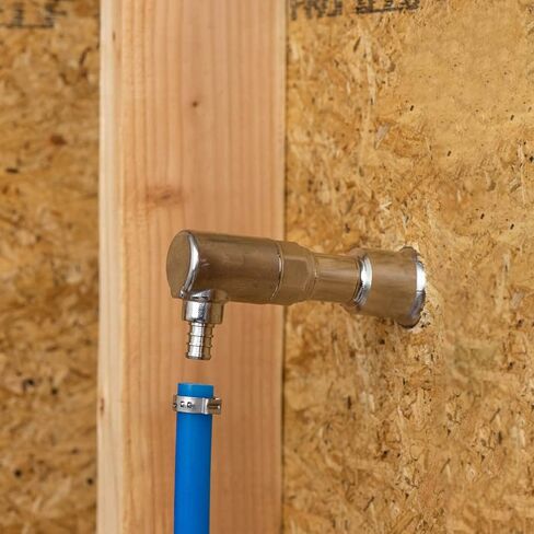 Aquor 1/2 inch PEX Crimp 90 Degree Elbow Stainless Steel Inlet, Pipe Fitting Accessory, Installation Part for Aquor House, RV, and Boat Hydrants in Kuwait