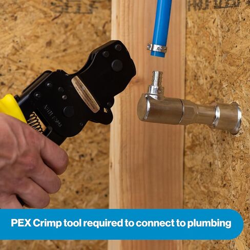 Aquor 1/2 inch PEX Crimp 90 Degree Elbow Stainless Steel Inlet, Pipe Fitting Accessory, Installation Part for Aquor House, RV, and Boat Hydrants in Kuwait