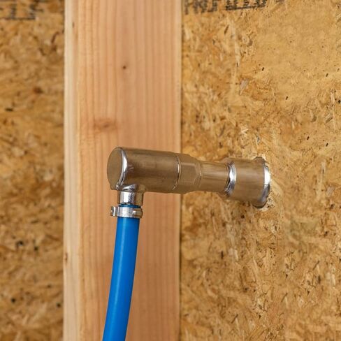 Aquor 1/2 inch PEX Crimp 90 Degree Elbow Stainless Steel Inlet, Pipe Fitting Accessory, Installation Part for Aquor House, RV, and Boat Hydrants in Kuwait