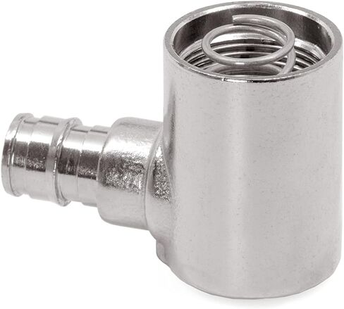 Aquor 1/2 inch PEX Crimp 90 Degree Elbow Stainless Steel Inlet, Pipe Fitting Accessory, Installation Part for Aquor House, RV, and Boat Hydrants in Kuwait