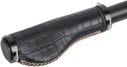 Bike Grips Vintage Cowhide Leather Ergonomic Lock-on Bicycle Handlebar Grips for MTB Bicycle Mountain Bike in Saudi Arabia