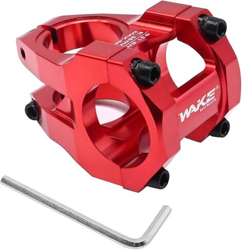 31.8 Short Stem 35mm Riser Handlebar for MTB Mountain Bike Road Bike Stem Bicycle Stem BMX Stem (Red) in Saudi Arabia