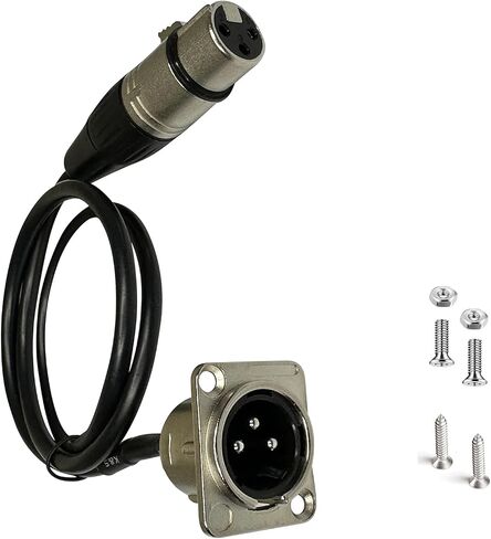 Premium XLR Pass Through Cable, No Solder, for Stage Box, Patch Panel, Floor Box - No Solder for Pro Audio Installations (Male to Female 6-Pack) in Saudi Arabia