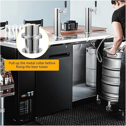 المنزل تخمير المنزل واحد صنبور تراكم البيرة ، برج Chrome Beer Dispenser مع صنبور بيرة سبرينج لتخمير المنزل ، خرطوم ، وجع أفضل لتثبيت إكسسوارات النبيذ in Saudi Arabia