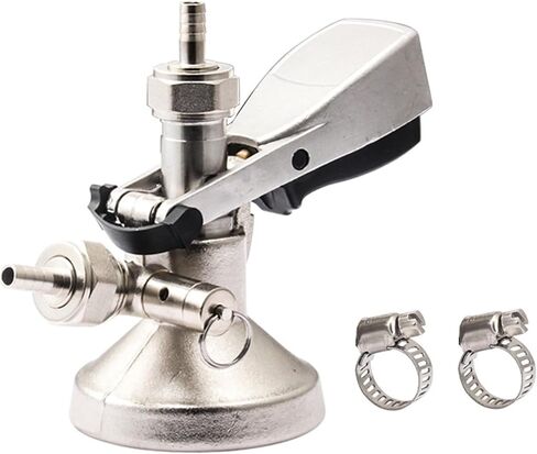 5/8inch Draft Beer Kegs Coupler Dispenser Stainless Steels Beer Kegs Coupler with Pressure Relief Valves for Home Restaurant in Saudi Arabia