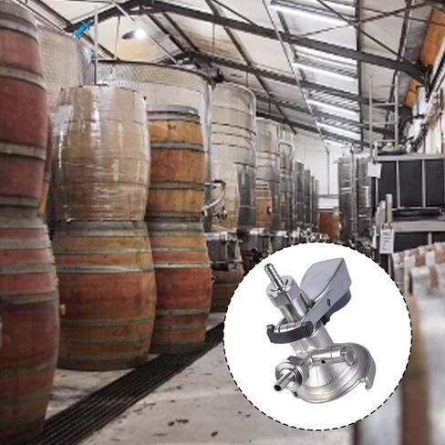 5/8inch Draft Beer Kegs Coupler Dispenser Stainless Steels Beer Kegs Coupler with Pressure Relief Valves for Home Restaurant in Saudi Arabia