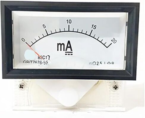 Milliammeter 85C17-MA DC Pointer Panel AMP METER 20MA 30MA 50MA 100MA SQUQRE 70 * 40MM 1PCS (30MA) in Saudi Arabia