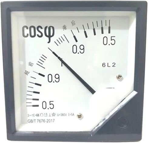 6L2 AC Analog COS Power Factor Meter 5A 6L2-COS Panel AC100V 220V 380V Electric Meters 1Pcs(220V) in Saudi Arabia