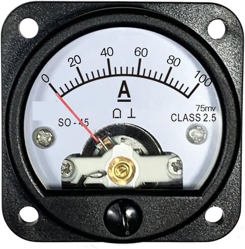 So-45 DC Ammeter Shunt 75mV Input 5A 10A 15A 20A 30A 50A 75A 100A 150A 200A Black Circular Instrument 1Pcs(DC 15A 75mV) in Saudi Arabia