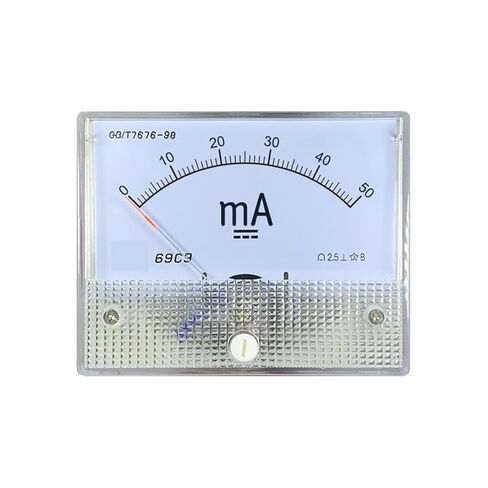69c9 DC Ma Ammeter 1mA 5mA 10mA 20mA 30mA 50mA 100mA 200mA 300mA 500mA 1Pcs(DC50mA) in Kuwait