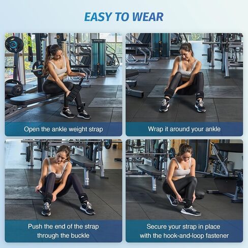 ZELUS Soft Iron Z-Fit Ankle Weights 1 Pair Adjustable, 4LB/7LB/10LB for Women Men, Ultra Thin Leg Weights with Adjustable Straps, Arm Weight for Gym Home Yoga Jogging Walking in Kuwait
