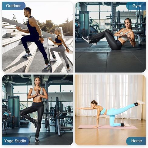 ZELUS Soft Iron Z-Fit Ankle Weights 1 Pair Adjustable, 4LB/7LB/10LB for Women Men, Ultra Thin Leg Weights with Adjustable Straps, Arm Weight for Gym Home Yoga Jogging Walking in Kuwait