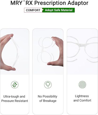 Mryok Rx Insert Pantical Adapter/RX Prescription Lens Carrier متوافق مع Giro Buster/Method AF/AXIS AF/Contour AF Ski - Clear in Saudi Arabia