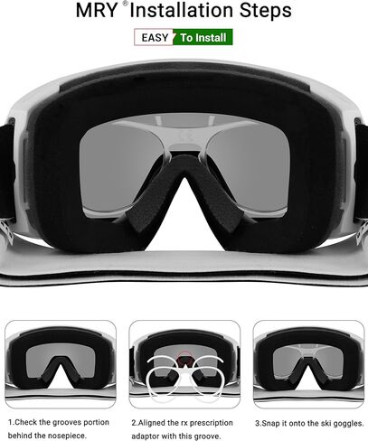 Mryok Rx Insert Pantical Adapter/RX Prescription Lens Carrier متوافق مع Giro Buster/Method AF/AXIS AF/Contour AF Ski - Clear in Saudi Arabia