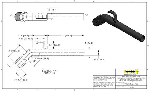 2 of Banjo 1"" Poly Nozzle Valve Replacement Part fits UVA100 and VA100 Nozzle Valves Farmer Bob's Parts V10161, Black in Saudi Arabia