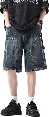 Streetwear Baggy Jorts Y2K Hip Hop Denim Shorts Unisex Summer Vintage Fashion Grunge Jean Shorts in Saudi Arabia