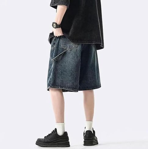 Streetwear Baggy Jorts Y2K Hip Hop Denim Shorts Unisex Summer Vintage Fashion Grunge Jean Shorts in Saudi Arabia