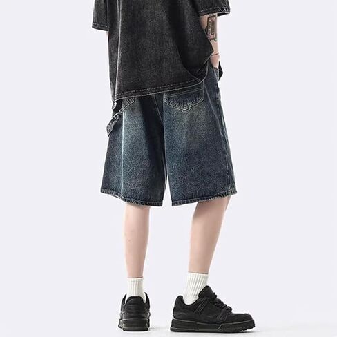 Streetwear Baggy Jorts Y2K Hip Hop Denim Shorts Unisex Summer Vintage Fashion Grunge Jean Shorts in Saudi Arabia