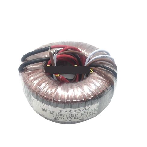 1pcs 60W 60VA Input 220V Output 55V-0-55V 20V Power Amplifier Audio Ring Transformer in Kuwait