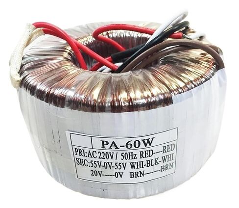 1pcs 60W 60VA Input 220V Output 55V-0-55V 20V Power Amplifier Audio Ring Transformer in Kuwait