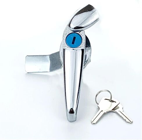 Outdoor Electrical Control Cabinet Door Stainless Steel Handle Lock Mechanical Equipment Pull Handle Lock 1Pcs(-3 Stainless Steel) in Saudi Arabia