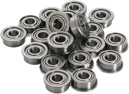 10 Mini Flange Bearings MF52 MF63 MF74 MF83 MF84 MF85 MF93 MF95 MF105 MF106 MF115 MF126 MF128 MF138 MF148 ZZ(MF104ZZ-4x10x4mm) in Saudi Arabia