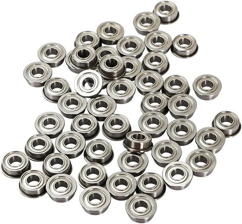 10 Mini Flange Bearings MF52 MF63 MF74 MF83 MF84 MF85 MF93 MF95 MF105 MF106 MF115 MF126 MF128 MF138 MF148 ZZ(MF104ZZ-4x10x4mm) in Saudi Arabia
