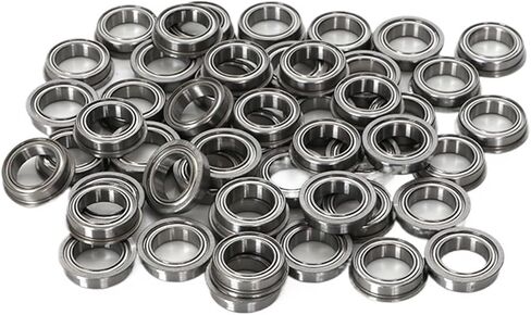 10 Mini Flange Bearings MF52 MF63 MF74 MF83 MF84 MF85 MF93 MF95 MF105 MF106 MF115 MF126 MF128 MF138 MF148 ZZ(MF104ZZ-4x10x4mm) in Saudi Arabia
