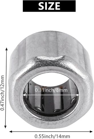 10Pcs Needle Bearing HF081412 Outer Ring Octagon One-Way Needle Roller Bearing 8X14X12mm for Manufacturing Industry in Saudi Arabia