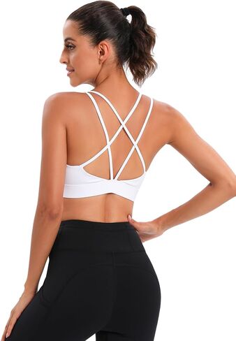 Sports Bra for Women,High Impact Large Bust Padded Sports Bra Fitness Workout Running Yoga Tank Tops in Saudi Arabia