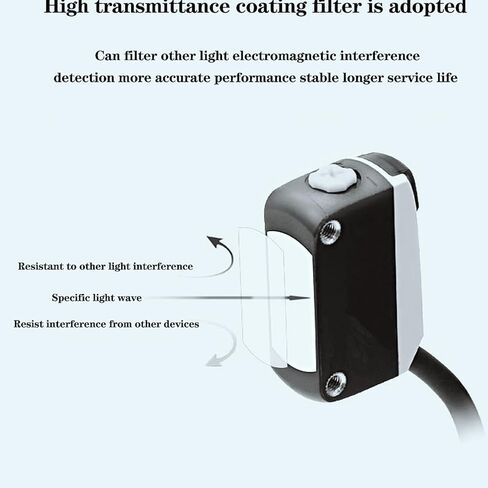 مستشعر BGX-40N NPN الكهروضوئي المستشعر المنتشر انعكاس مربع مستشعر مفتاح كهروضوئي مربع ، عرض عرض مصباح العرض in Kuwait