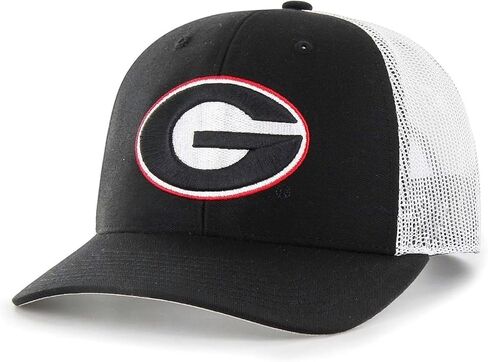 Officially Licensed University Georgia Mesh Trucker Hat Classic Bulldogs Primary Team Logo Adjustable Black/White Snapback Baseball Sports Cap in Saudi Arabia