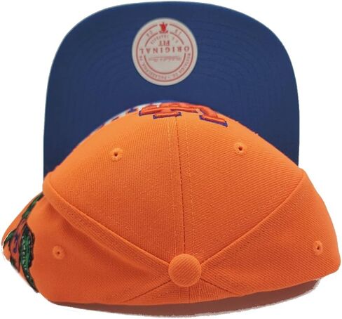Mitchell & Ness Florida Gators New Half N Half Blue Orange Snapback Era Hat Cap in Saudi Arabia