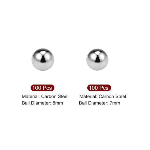 uxcell 7, 8mm Carbon Steel Bearing Balls Precision Balls 200pcs in Saudi Arabia