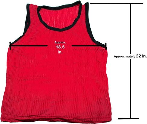 (12 حزمة، أزرق سماوي) - سترة التدريب BlueDot Trading Youth Sports Pinnie Scrimmage in Kuwait