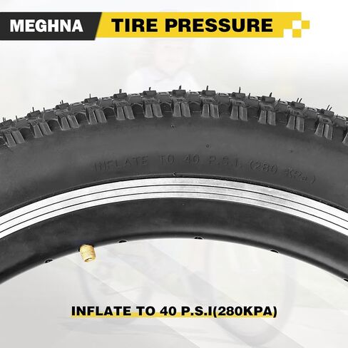 Meghna Mountain Bike Tyre 20/24/26/27.5/29 × 2.125 بوصة قابلة للطي مضاد للانزلاق مداس كل بديل للإطارات للتضاريس للأطفال دراجة طراد دراجة. in Saudi Arabia