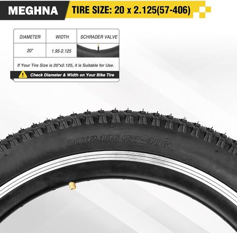 Meghna Mountain Bike Tyre 20/24/26/27.5/29 × 2.125 بوصة قابلة للطي مضاد للانزلاق مداس كل بديل للإطارات للتضاريس للأطفال دراجة طراد دراجة. in Saudi Arabia