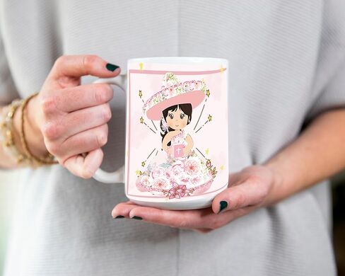 Recuerdos De Bautizo para niña Set 12 Tazas Café 11Oz, Recuerdos De Bautizo para niña,Recuerdos para Bautizo de Niña, Recuerdos para Bautizo personalizados, Recuerdos para Bautizo elegantes in Saudi Arabia