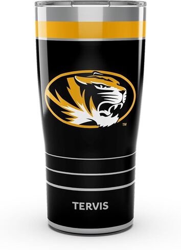 Tervis Traveler Missouri Tigers - MVP Triple Walled Tumbler Cup Cup يحافظ على المشروبات الباردة والساخنة ، 20 أوقية ، الفولاذ المقاوم للصدأ in Kuwait