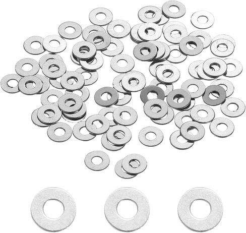 MECCANIXITY 20 Pcs M16 Stainless Steel Flat Washers Round Assortment Parts Spacers Assorted for Screws, Bolts, Plumbing, Automotive, Electrical 17mm ID 24mm OD 1.5mm Thick in Saudi Arabia