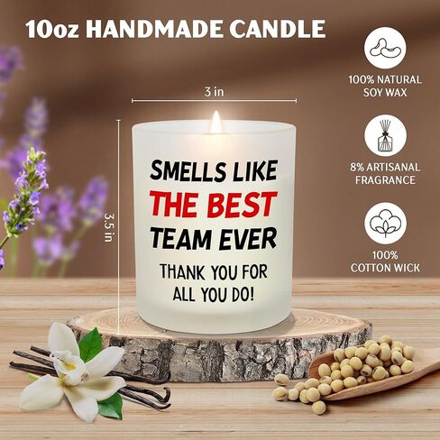 شكرا لك هدايا للنساء - شمعة خزامى الفانيليا الطويلة قطرها 10 أوقية - تقدير عيد ميلاد هدايا صانع الفرق للنساء زملاء العمل في العمل معلمي سيدة المعلمين in Kuwait