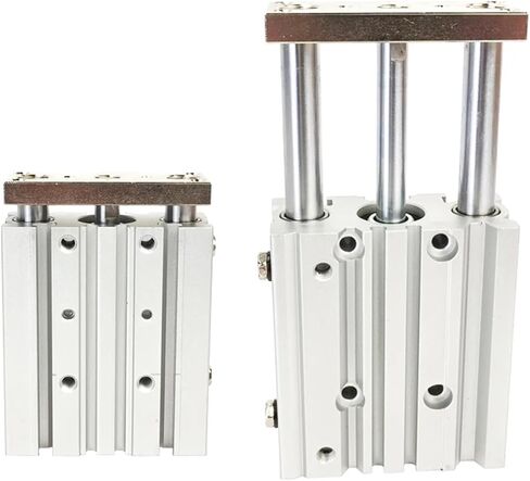 1pcs مع ثقب قضيب توجيه 12/16 / 20/25 / 32 /40 مم ، السكتة الدماغية 10-175 مم ، اسطوانة دليل مضغوط ، أسطوانة رقيقة ثلاثية المحاور (رحلة 50 ملم ، Mgpm20) in Kuwait