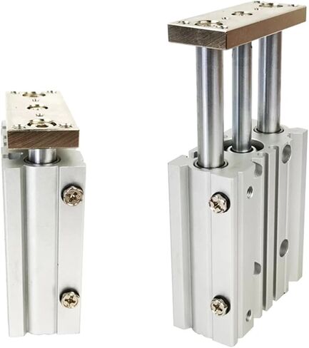 1pcs مع ثقب قضيب توجيه 12/16 / 20/25 / 32 /40 مم ، السكتة الدماغية 10-175 مم ، اسطوانة دليل مضغوط ، أسطوانة رقيقة ثلاثية المحاور (رحلة 50 ملم ، Mgpm20) in Kuwait