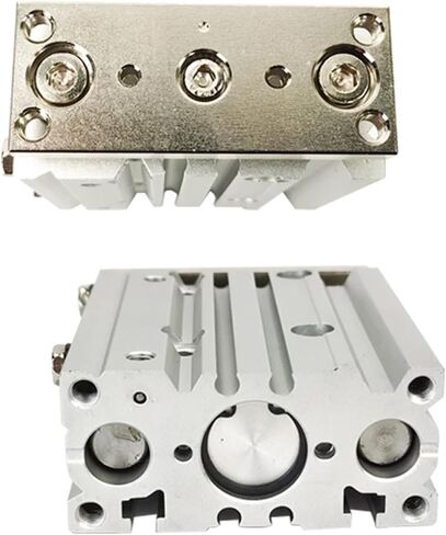 1pcs مع ثقب قضيب توجيه 12/16 / 20/25 / 32 /40 مم ، السكتة الدماغية 10-175 مم ، اسطوانة دليل مضغوط ، أسطوانة رقيقة ثلاثية المحاور (رحلة 50 ملم ، Mgpm20) in Kuwait